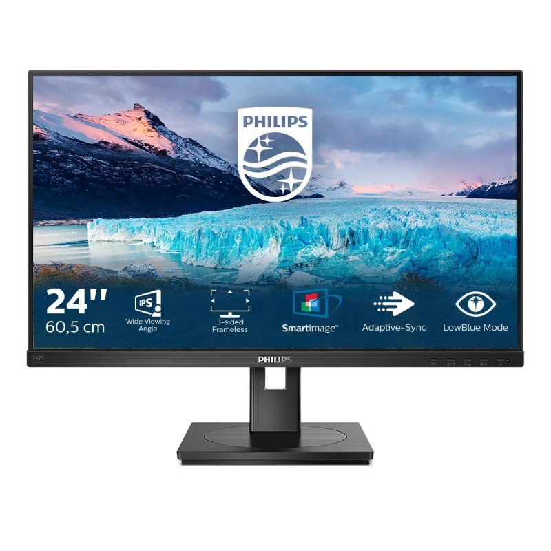 MONITOR PHILIPS LED 238"Wide 242S1AE/00 IPS 1920x1080 4ms 250cd/mq 1