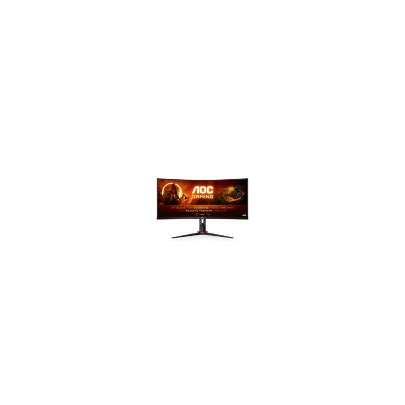 MONITOR AOC LED 34" Wide CURVED CU34G2X/BK VA 3440x1440 1ms 300cd/mq