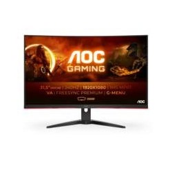 MONITOR AOC LED 315" Wide CURVED C32G2ZE/BK VA 1920x1080 1ms 300cd/m