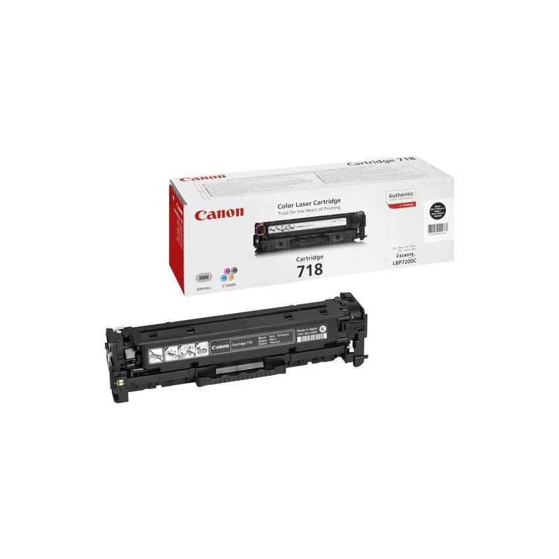 Canon CRG-718 Bk cartuccia toner 1 pz Originale Nero