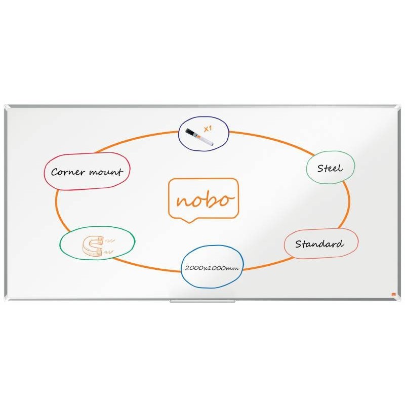 Nobo Premium Plus lavagna 1974 x 962 mm Acciaio Magnetico Nobo Premi