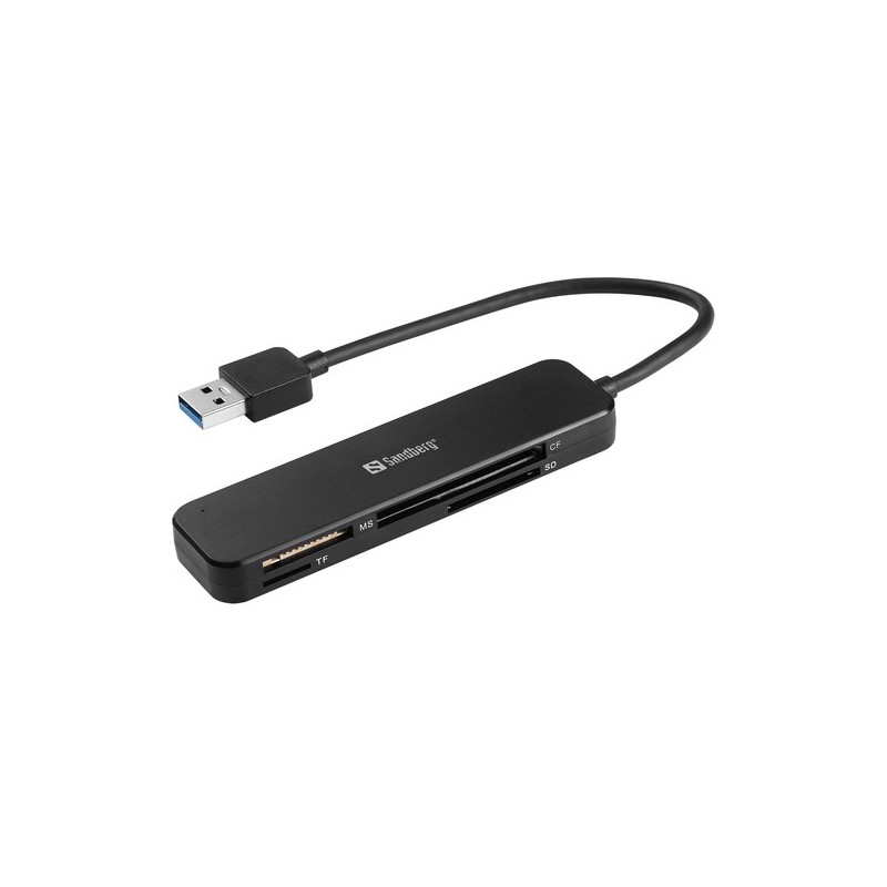 Sandberg 134-32 lettore di schede USB 32 Gen 1 31 Gen 1 Nero