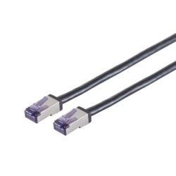 Lanview LVN-CAT6A-FLEX-50CM cavo di rete Nero 05 m S/FTP S-STP La