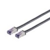 Lanview LVN-CAT6A-FLEX-50CM cavo di rete Nero 05 m S/FTP S-STP La