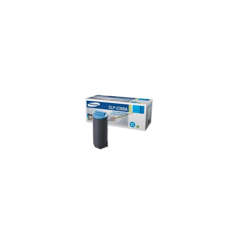 TONER ORIGINALE SAMSUNG CLP-C350A CIANO - STAMPA 4000 PAGINE