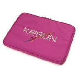 BORSA / CUSTODIA PER NETBOOK FINO A 12" - VIOLA - CON CRISTALLI LUMIN