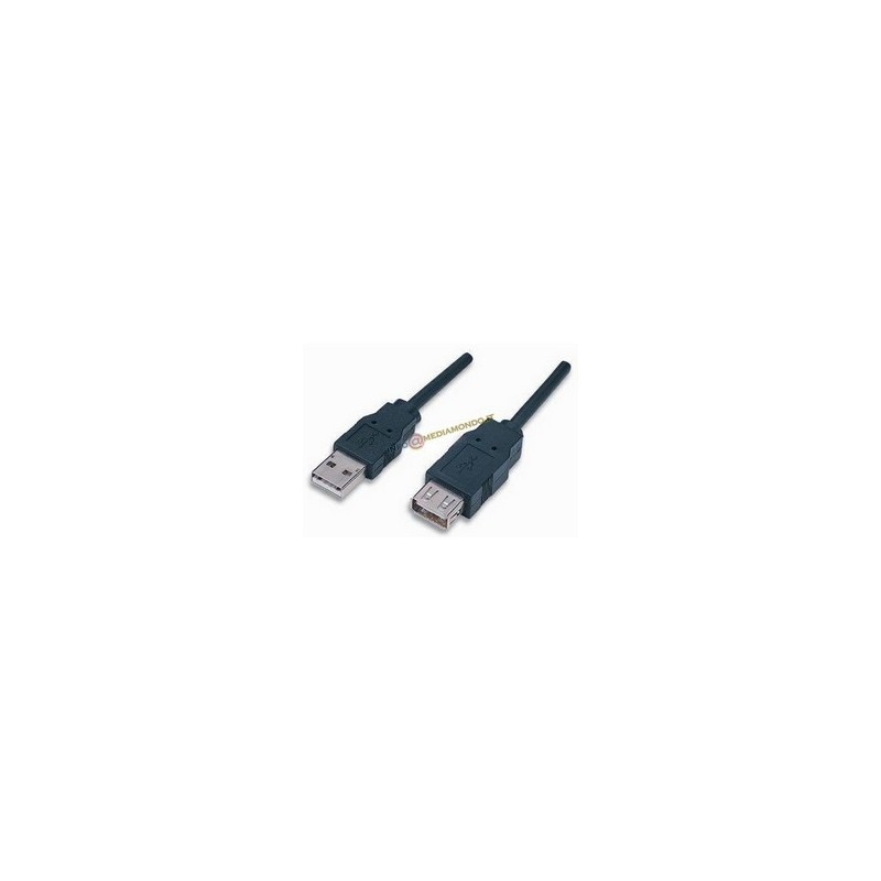 CAVO PROLUNGA USB 20 - CONNETTORI A/A - MASCHIO FEMMINA - DA 3 METRI