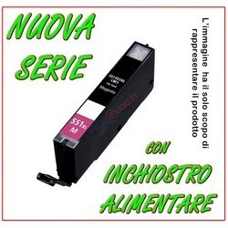 CLI-551M CON CHIP - CARTUCCIA ALIMENTARE COMPATIBILE CANON CLI-551M M