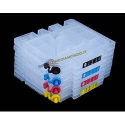 KIT 4 CARTUCCE RICARICABILI PER RICOH GC-31 - CON CHIP AUTORESETTANTI