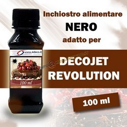 NERO - INCHIOSTRO ALIMENTARE PER DECOJET REVOLUTION - 100ml