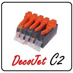 KIT PULIZIA PER STAMPANTE DECOJET C2 - COMPOSTO DA 5 CARTUCCE CON LIQ