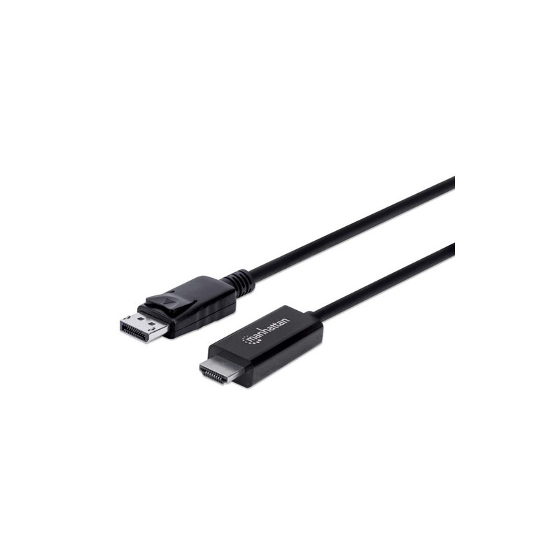 Manhattan 153218 cavo e adattatore video 3 m DisplayPort HDMI Nero