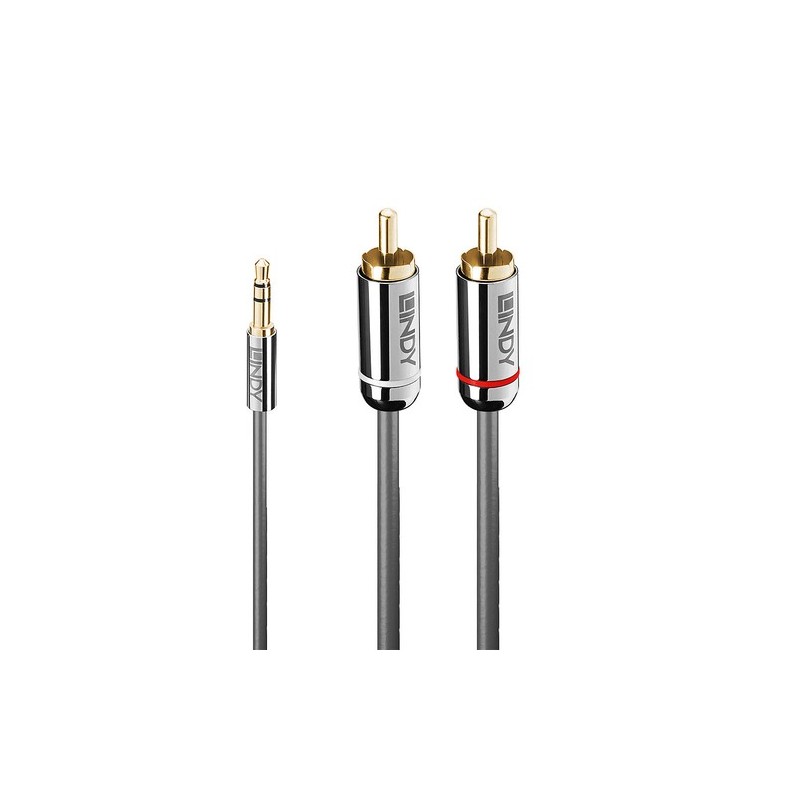 Lindy 35335 cavo audio 3 m 35mm 2 x RCA Antracite