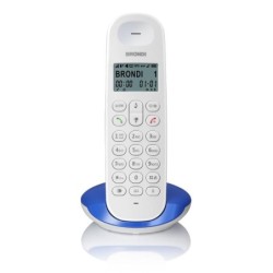 BRONDI TELEFONO CORDLESS LOTUS BIANCO/BLU BRONDI-LOTUS-WH-BLU