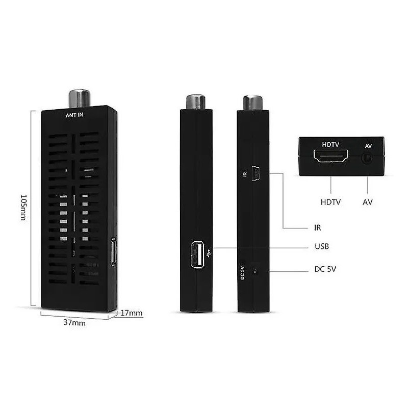 TECNO DECODER DIGITALE TERRESTRE MINI DVB-T2 TC-6380