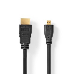 NEDIS CAVO HDMI TO MICRO HDMI M/M 2MT ALTA VELOCITA CON ETHERNET CVGP