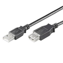 EWENT CAVO PROLUNGA USB 20 A/A M/F 5 MT NERO EC1014