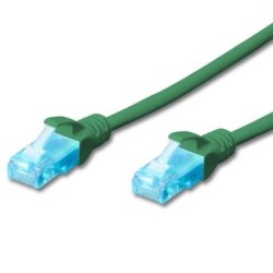 EWENT CAVO DI RETE U/UTP PATCH CORD 025MT CAT 5e COLOR VERDE IM1132