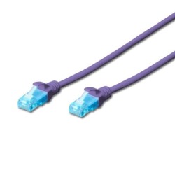 EWENT CAVO DI RETE U/UTP PATCH CORD 025MT CAT 5e COLOR VIOLA IM1134