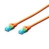 EWENT CAVO DI RETE U/UTP PATCH CORD 025MT CAT 5e COLOR ARANCIO IM1133