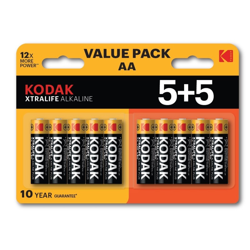 KODAK PILE ALKALINE XTRA STILO AA BLISTER 10 PZ 30423459