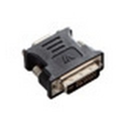 V7 Adaptador negro de vídeo con conector DVI-I macho a VGA hembra