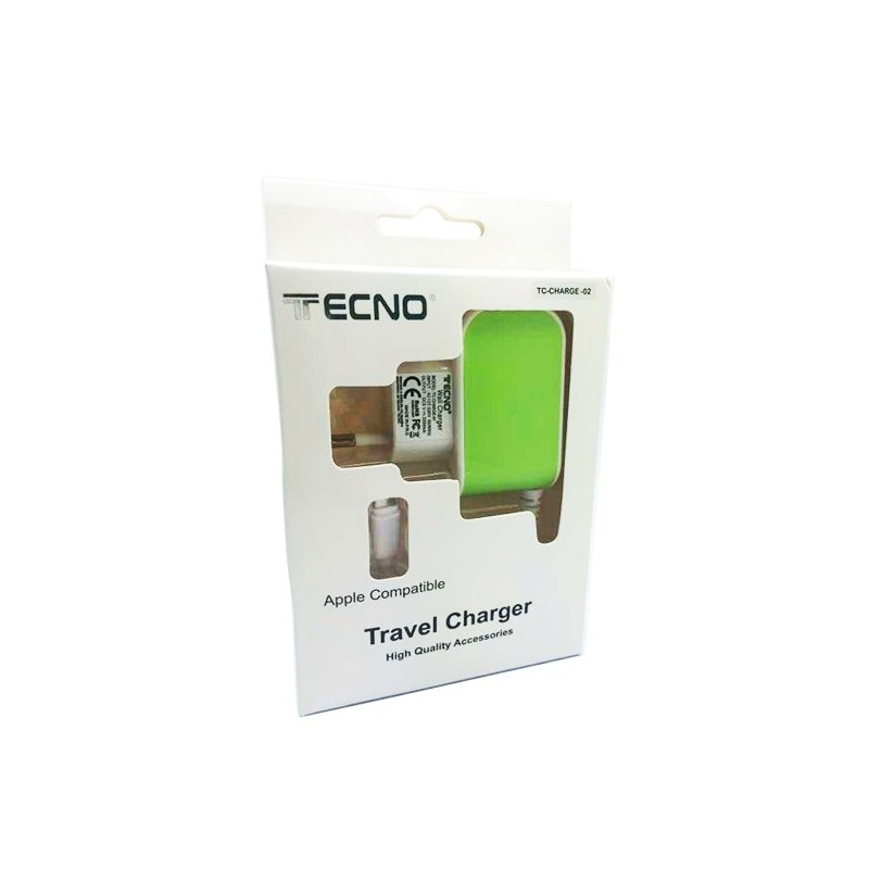 TECNO CARICATORE AC/IPHONE 5/6 FAST CHARGE TC-CHARGE-02