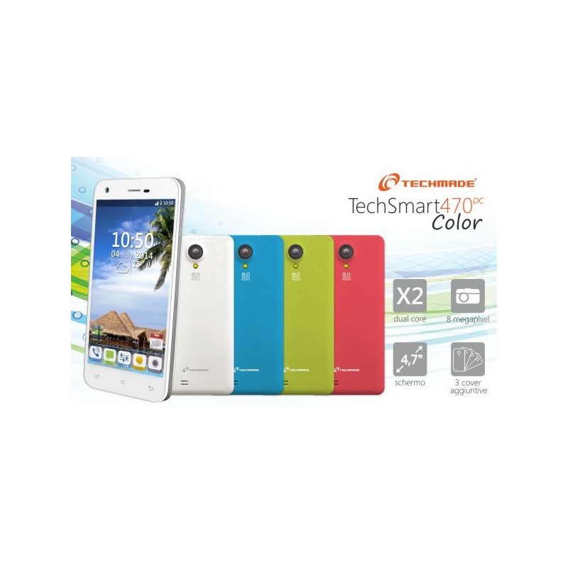 TECHMADE SMARTPHONE C470DC-COLOR DUAL-CORE 1GHZ/512MB/4GB/47"/ANDROI