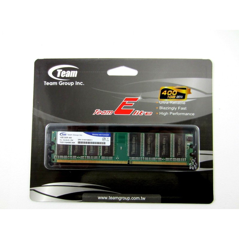 TEAM GROUP ELITE RAM DDR 1 GB 400MHZ PC-3200 TED11G400C301