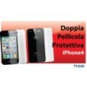 PELLICOLA PROTETTIVA FRONTE E RETRO PER IPHONE 4/4S 2 in 1