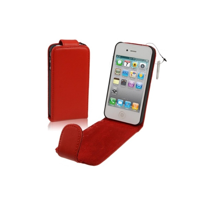 MEDIAKING COVER A FLIP IN SEMIPELLE PROTETTIVA PER IPHONE 5 ROSSA MKF