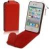 MEDIAKING COVER A FLIP IN SEMIPELLE PROTETTIVA PER IPHONE 5 ROSSA MKF