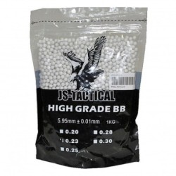 JS TACTICAL PALLINI BIANCHI 023G 1 KG IDEALI PER IL SOFTAIR JS-BB023