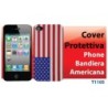 HANTOL COVER PROTETTIVA PER iPHONE 4/4S CON BANDIERA AMERICANA USA T1