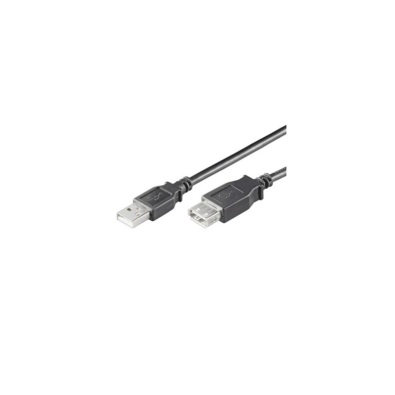 EWENT CAVO PROLUNGA USB 20 A/A M/F 18 MT NERO EW-UAA-018-P EC1012