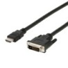 EWENT CAVO HDMI DVI-D 18+1PIN FULL HD M/M 3MT EW-130300-030-N-P EC1351