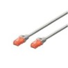 EWENT CAVO DI RETE U/UTP PATCH CORD 2MT CAT 6 COLOR GRIGIO EW-6U-020