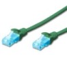 EWENT CAVO DI RETE U/UTP PATCH CORD 2MT CAT 5e COLOR VERDE EW-5U-020G