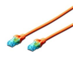 EWENT CAVO DI RETE U/UTP PATCH CORD 2MT CAT 5e COLOR ARANCIO EW-5U-02