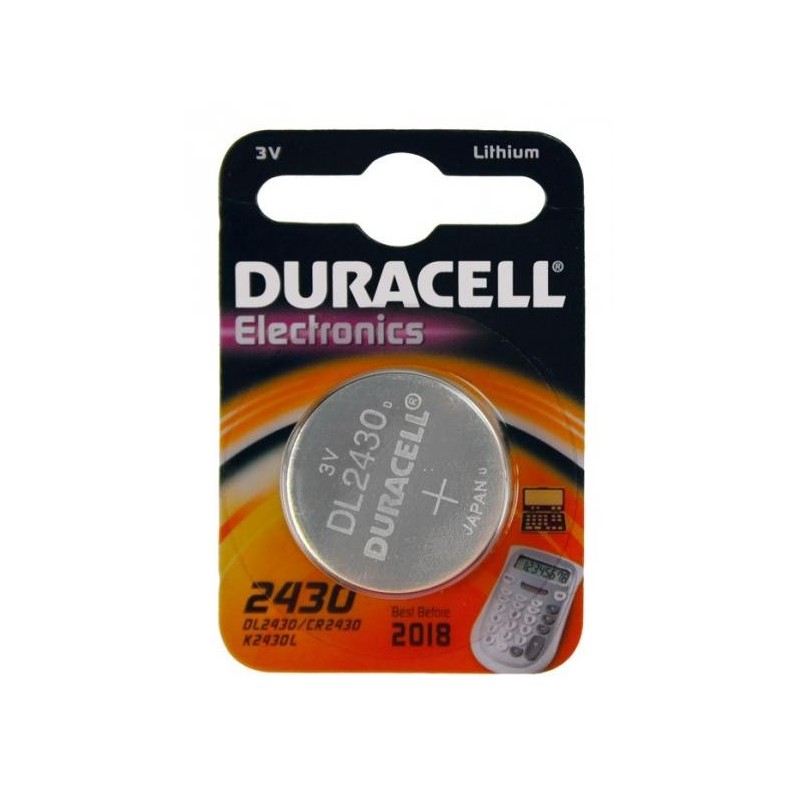 DURACELL PLUS BATTERIA COIN CELL 3V DL2430 CR2430 K2430L