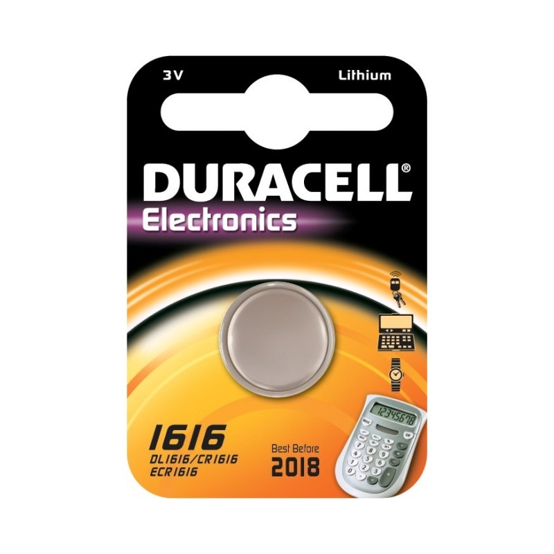 DURACELL PLUS BATTERIA COIN CELL 3V DL1616 CR1616 ECR1616