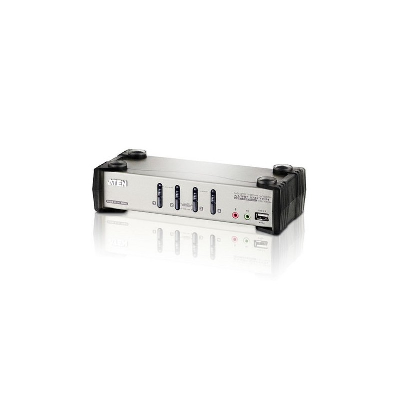 ATEN Switch KVMP™ VGA/audio PS/2-USB a 4 porte con OSD