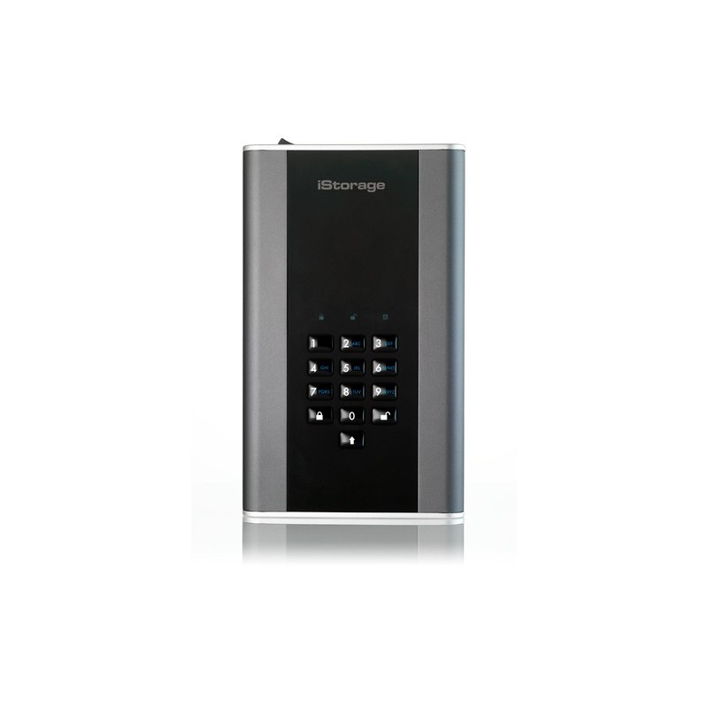 iStorage DiskAshur DT2 disco rigido esterno 16000 GB Nero Grigio