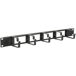 1U 19" CABLE ORGANIZER PANEL