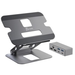 j5create JTS427-N Supporto per docking station Dual 4K multiangolo