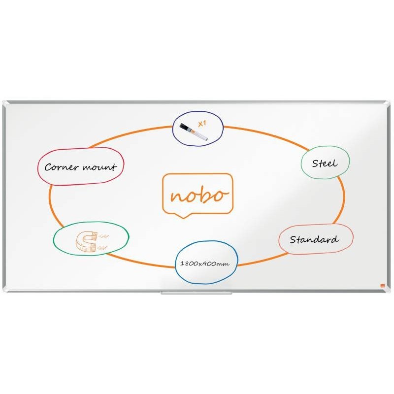 Nobo Premium Plus lavagna 1778 x 865 mm Acciaio Magnetico Nobo Premi