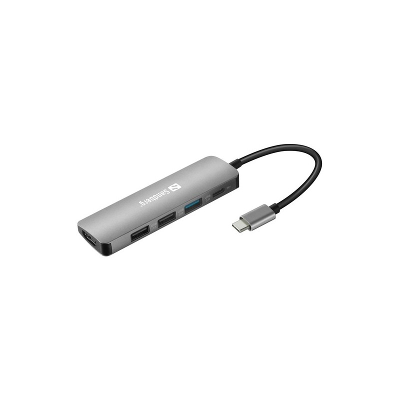 Sandberg USB-C Dock HDMI+3xUSB+PD 100W