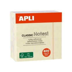 Note adesive Applite Classic 75x75mm - 400 fogli cubo - adesivo di qu