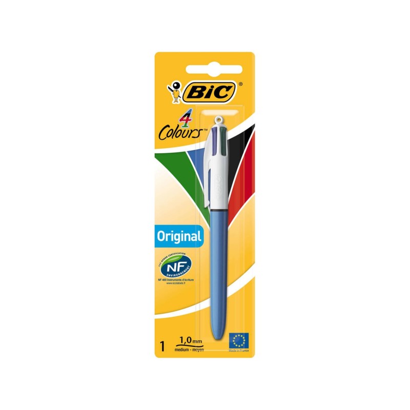 BIC 4 Colori Boligrafo a sfera retrattile originale - Punt medio da 1