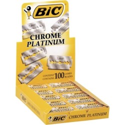 BIC Chrome Platinum Espositore di 20 scatole di 5 fogli di spedizione